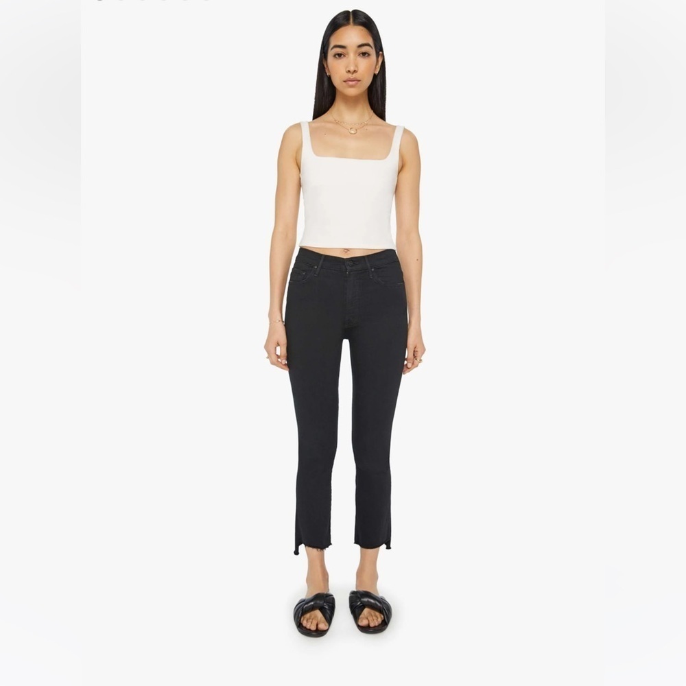 MOTHER “The Insider Crop Step Fray” Jeans In Not Guilty Wash Size 30 Like New!
